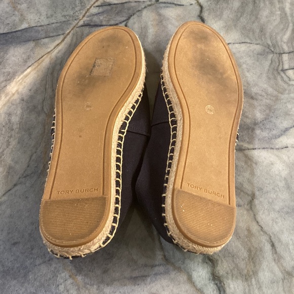 Tory Burch Sea Horse Espadrilles in Navy | Used Once - Picture 5 of 9